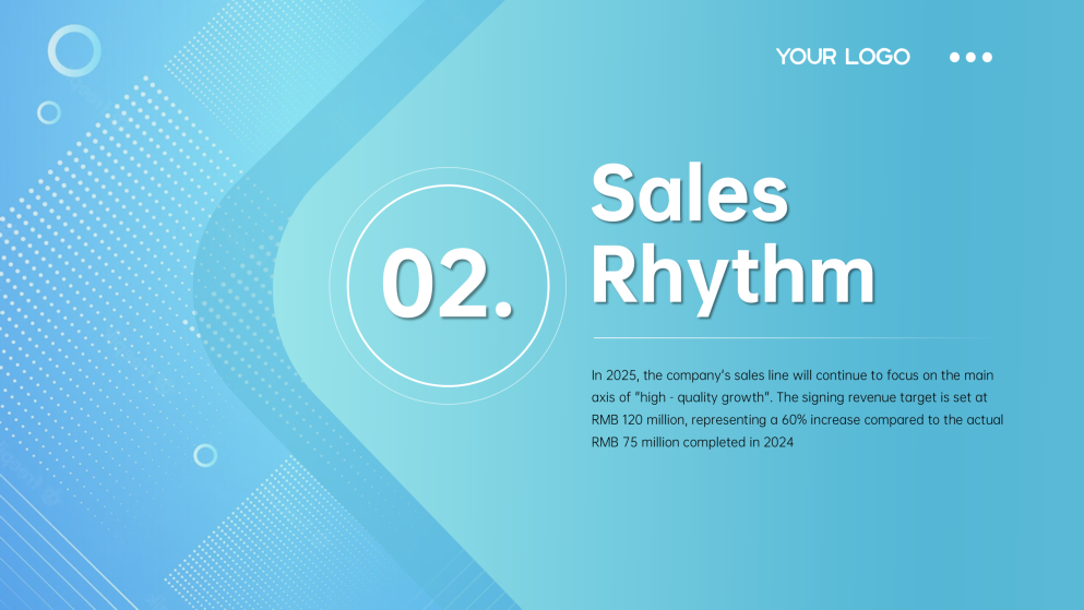 Plantilla de Presentación del Plan de Ventas Moderno Azul