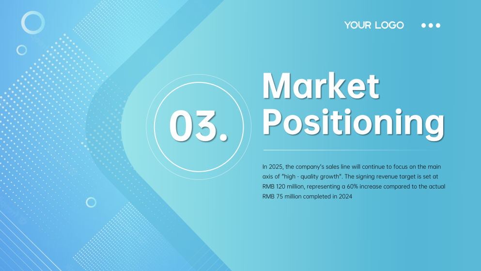 Plantilla de Presentación del Plan de Ventas Moderno Azul