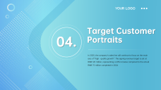 Plantilla de Presentación del Plan de Ventas Moderno Azul