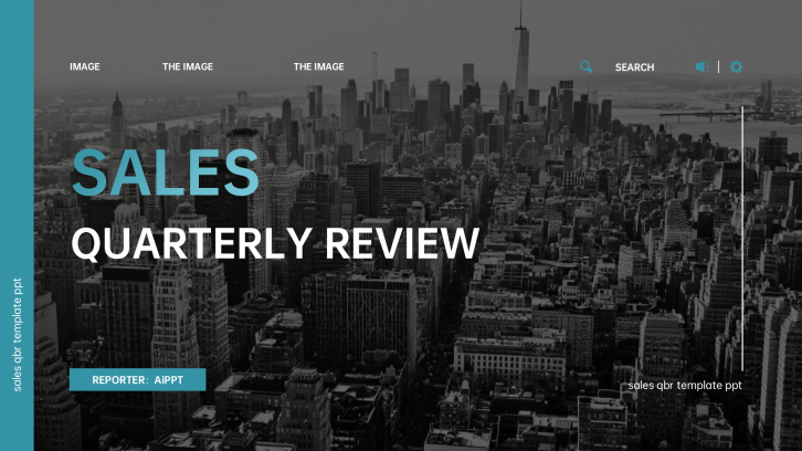 Modern Sales QBR PowerPoint Template for Business Review