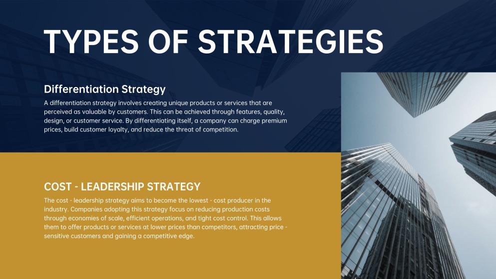 Elegant Business Strategy PowerPoint Template