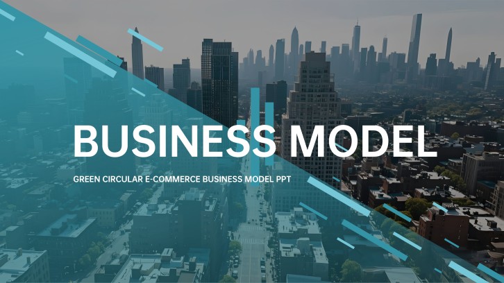 Gradient Business Model Canvas PowerPoint Template