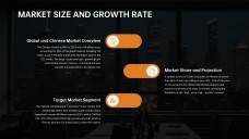 Template PowerPoint Kasus Bisnis Modern Hitam dan Oranye