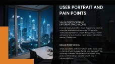 Template PowerPoint Kasus Bisnis Modern Hitam dan Oranye