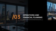 Template PowerPoint Kasus Bisnis Modern Hitam dan Oranye