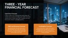 Template PowerPoint Kasus Bisnis Modern Hitam dan Oranye