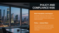 Template PowerPoint Kasus Bisnis Modern Hitam dan Oranye