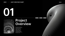 Templat PowerPoint Pelan Perniagaan Monokrom Percuma