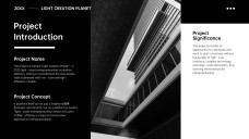 Templat PowerPoint Pelan Perniagaan Monokrom Percuma