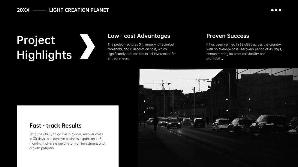 Templat PowerPoint Pelan Perniagaan Monokrom Percuma