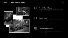 Templat PowerPoint Pelan Perniagaan Monokrom Percuma