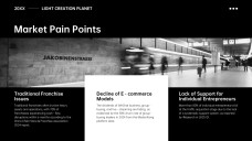 Templat PowerPoint Pelan Perniagaan Monokrom Percuma