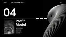 Templat PowerPoint Pelan Perniagaan Monokrom Percuma