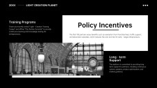 Templat PowerPoint Pelan Perniagaan Monokrom Percuma