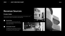 Templat PowerPoint Pelan Perniagaan Monokrom Percuma