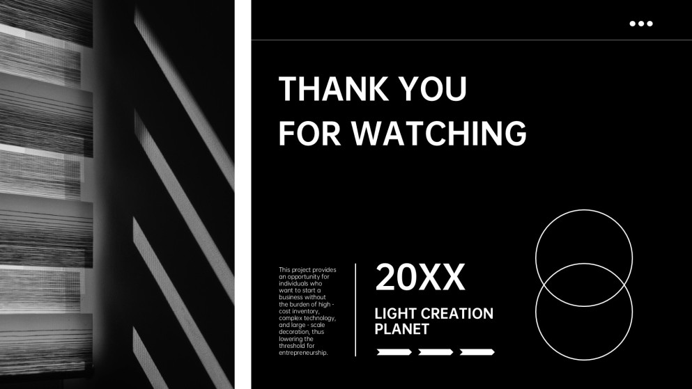 Templat PowerPoint Pelan Perniagaan Monokrom Percuma