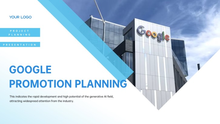 Blue Business Marketing Plan PowerPoint Template