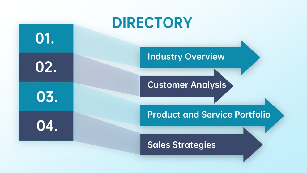 Gradient Business Strategy PowerPoint Template