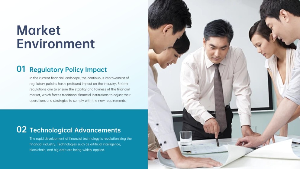 Gradient Business Strategy PowerPoint Template