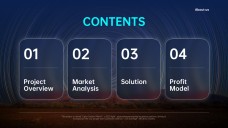 Plantilla de PowerPoint para Plan de Negocios Corporativo Deep Blue