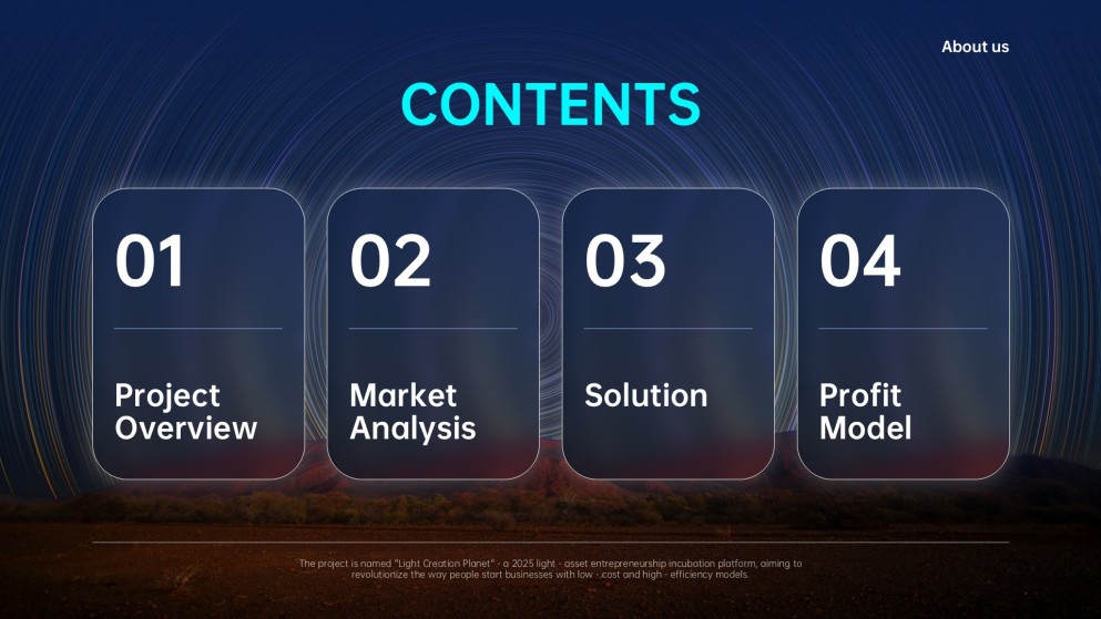 Plantilla de PowerPoint para Plan de Negocios Corporativo Deep Blue
