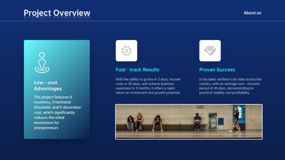 Plantilla de PowerPoint para Plan de Negocios Corporativo Deep Blue