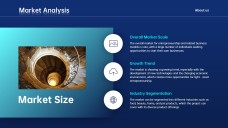 Plantilla de PowerPoint para Plan de Negocios Corporativo Deep Blue