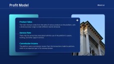 Plantilla de PowerPoint para Plan de Negocios Corporativo Deep Blue