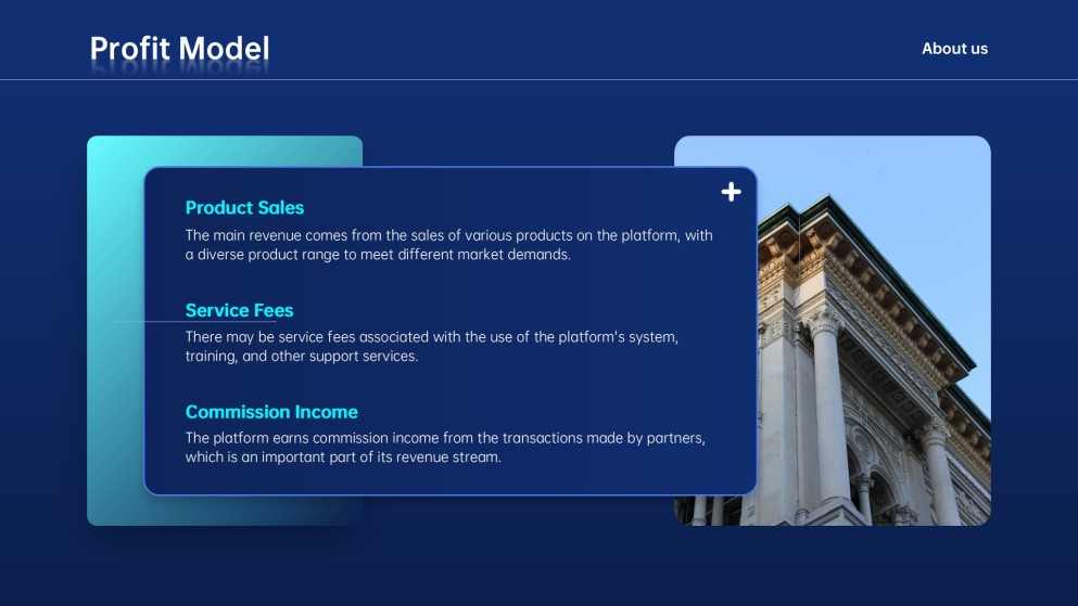 Plantilla de PowerPoint para Plan de Negocios Corporativo Deep Blue