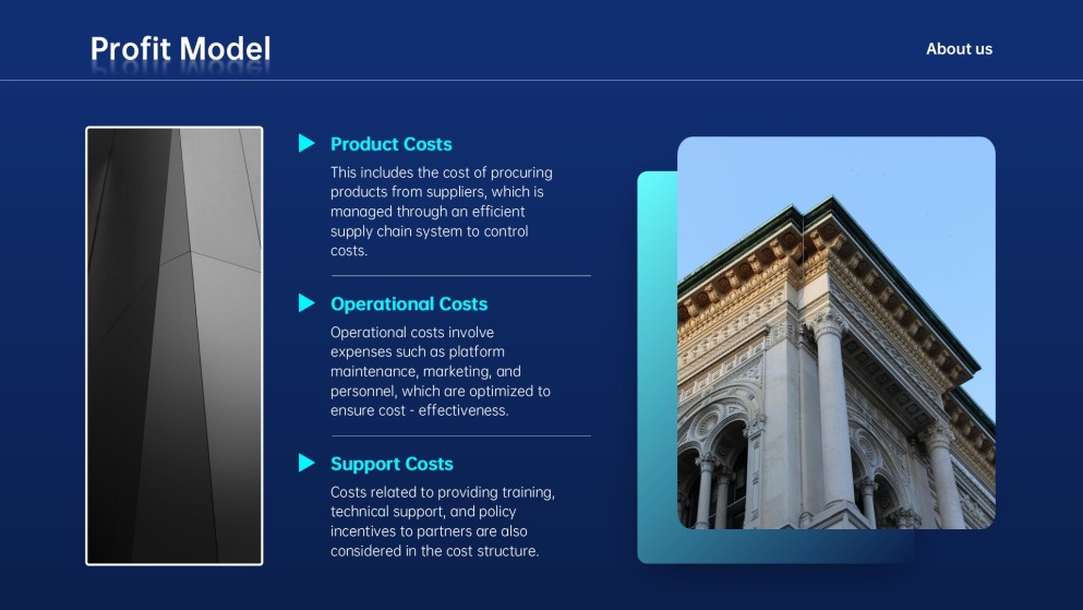 Plantilla de PowerPoint para Plan de Negocios Corporativo Deep Blue