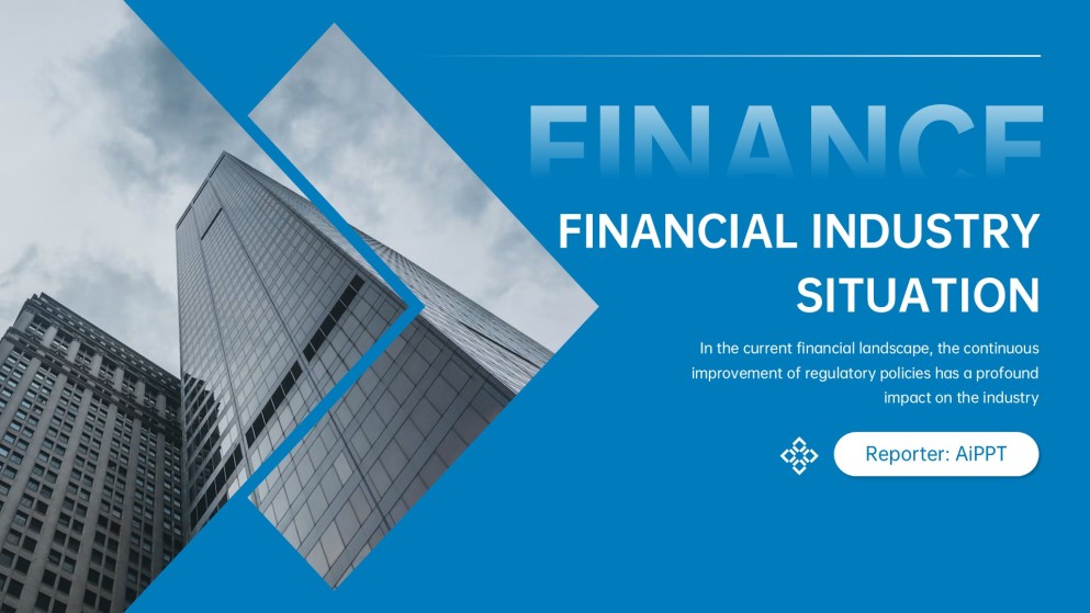 Professional Blue Business Finance PPT Template