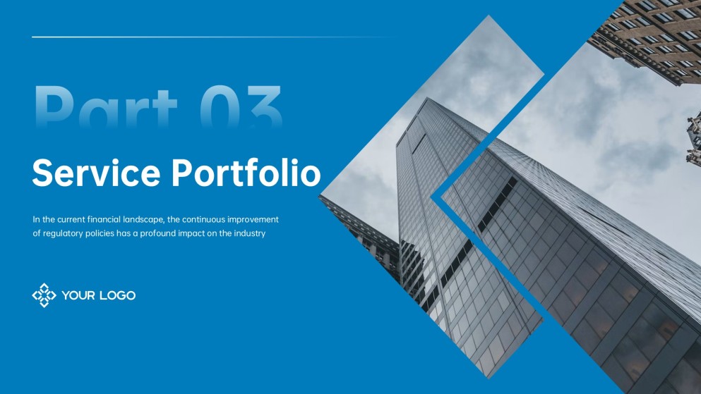 Professional Blue Business Finance PPT Template