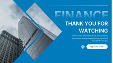 Professional Blue Business Finance PPT Template