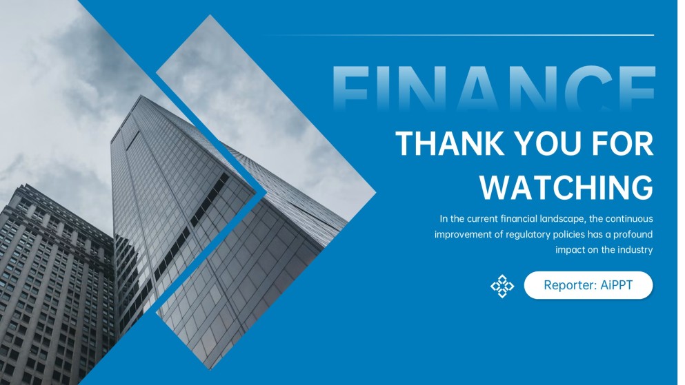 Professional Blue Business Finance PPT Template