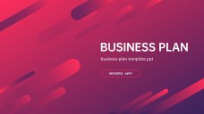 Modèle de présentation de plan d'affaires à dégradé vibrant