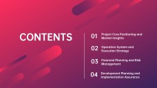 Modèle de présentation de plan d'affaires à dégradé vibrant