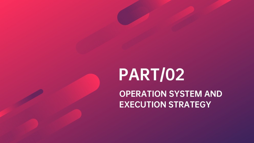 Modèle de présentation de plan d'affaires à dégradé vibrant