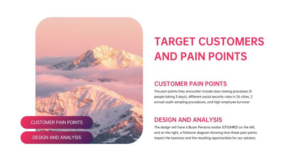 Modèle de présentation de plan d'affaires à dégradé vibrant