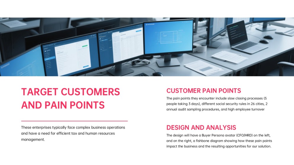 Modèle de présentation de plan d'affaires à dégradé vibrant