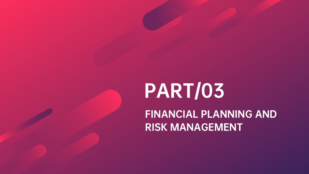 Modèle de présentation de plan d'affaires à dégradé vibrant