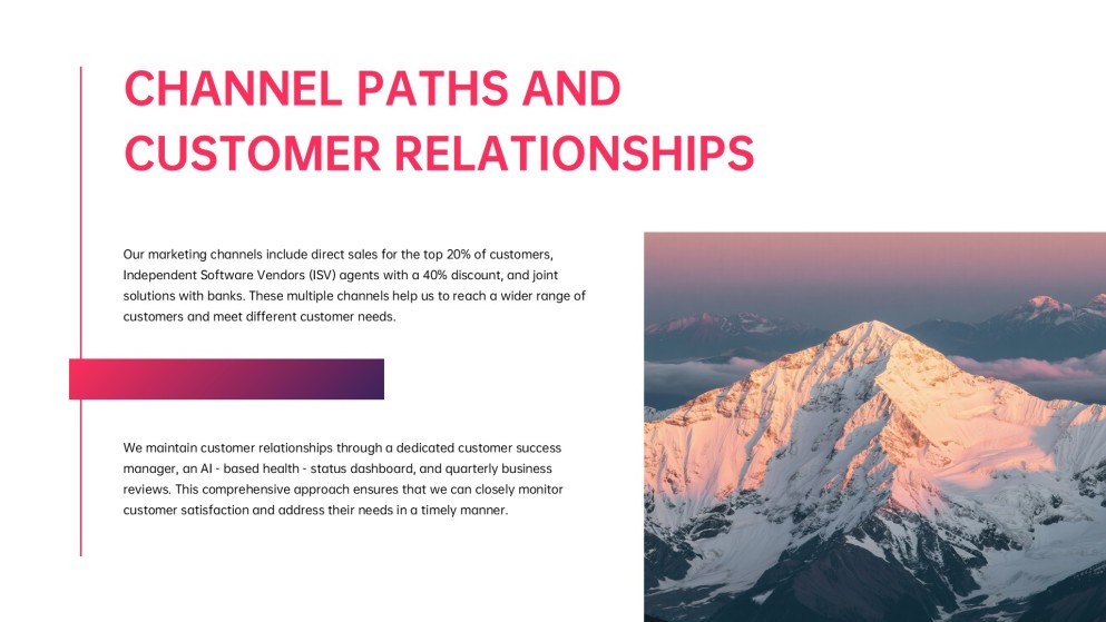 Modèle de présentation de plan d'affaires à dégradé vibrant