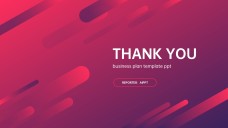 Modèle de présentation de plan d'affaires à dégradé vibrant