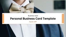 Digital Business Card PowerPoint Template