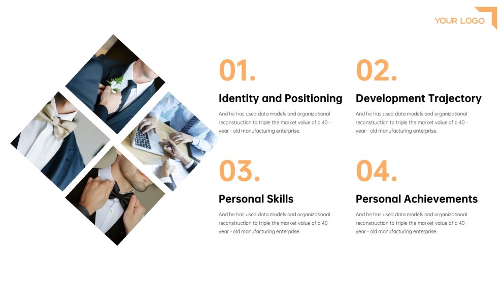 Digital Business Card PowerPoint Template