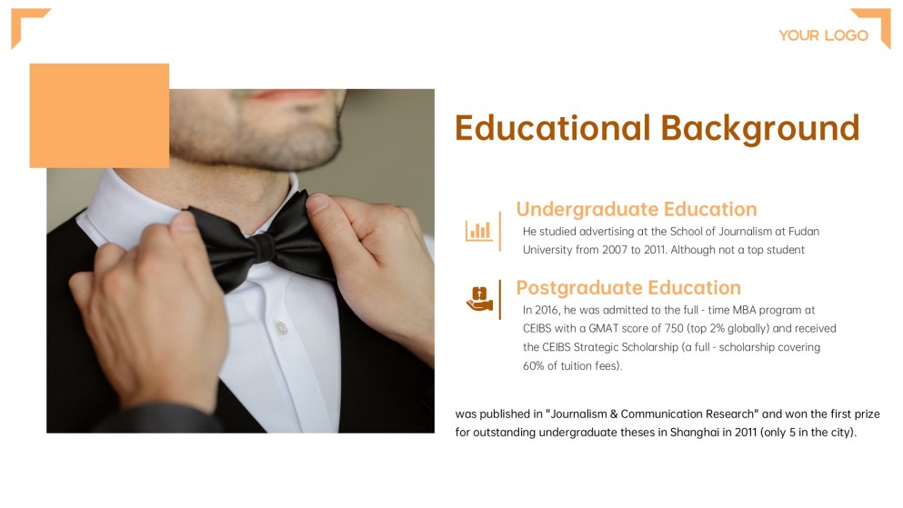 Digital Business Card PowerPoint Template