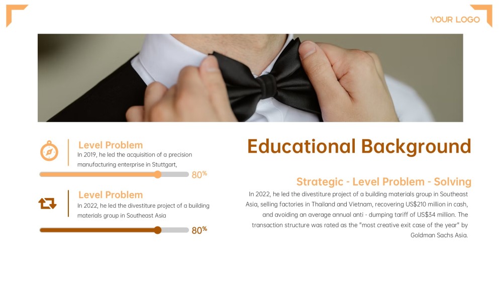 Digital Business Card PowerPoint Template