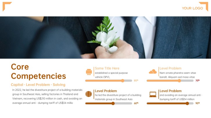 internship presentation running example slide 8 preview - Core Competencies