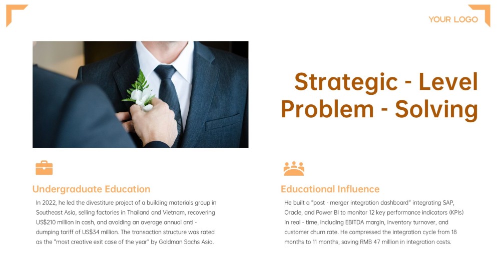 Digital Business Card PowerPoint Template