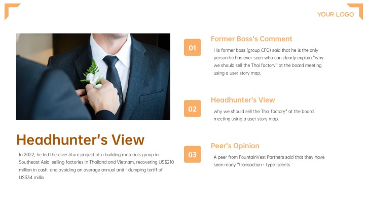 internship presentation running example slide 14 preview - Mentor View