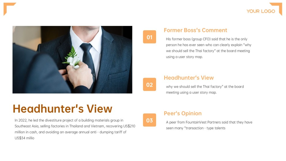 Digital Business Card PowerPoint Template
